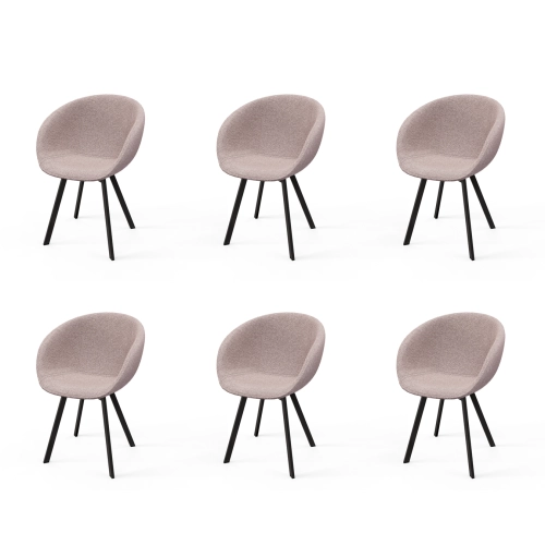 Krzesło KR-500 Ruby Kolory Tkanina Abriamo 11 Boucle Design Italia 2025-2030